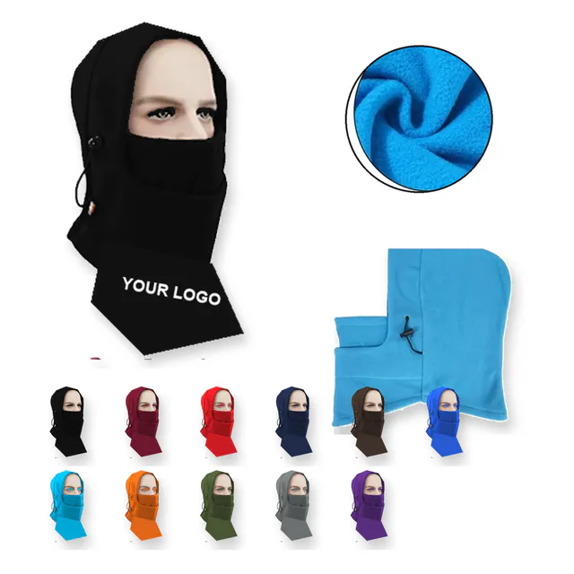 Custom Polar Fleece Winter Balaclava Ski Mask With Adjustable Fit