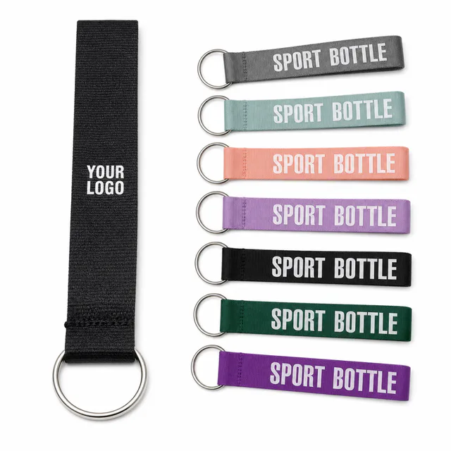Water Kettle Hanging Rope Keychain With Steel Ring Lanyard