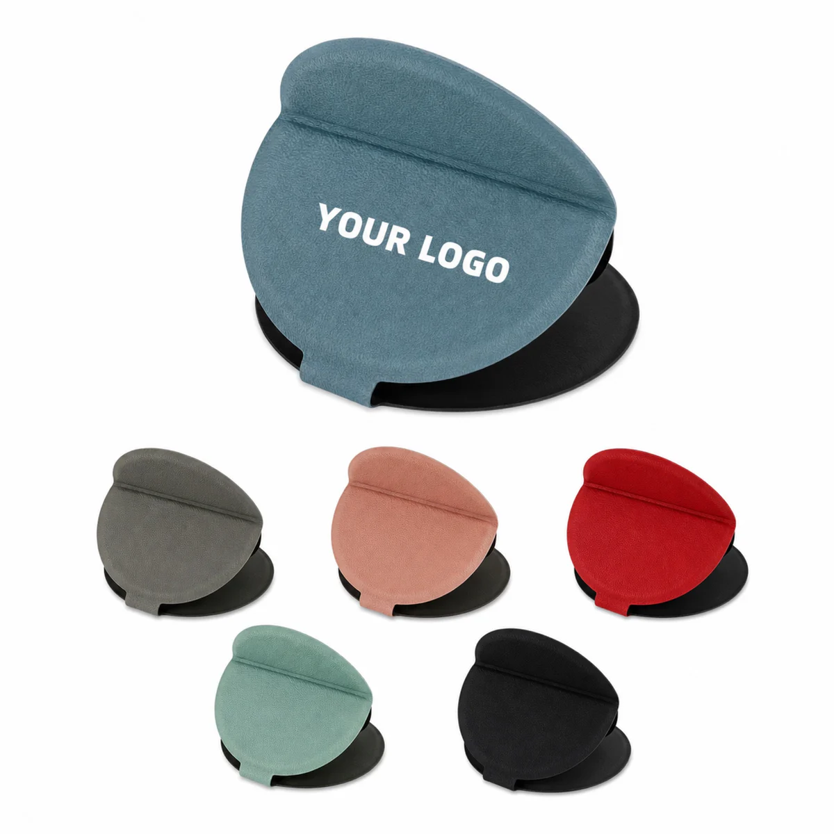 Round Folding Small PU Makeup Mirror