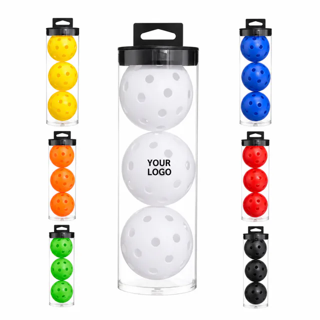 40 Hole Pickleball Set With Plastic Storage Bucket