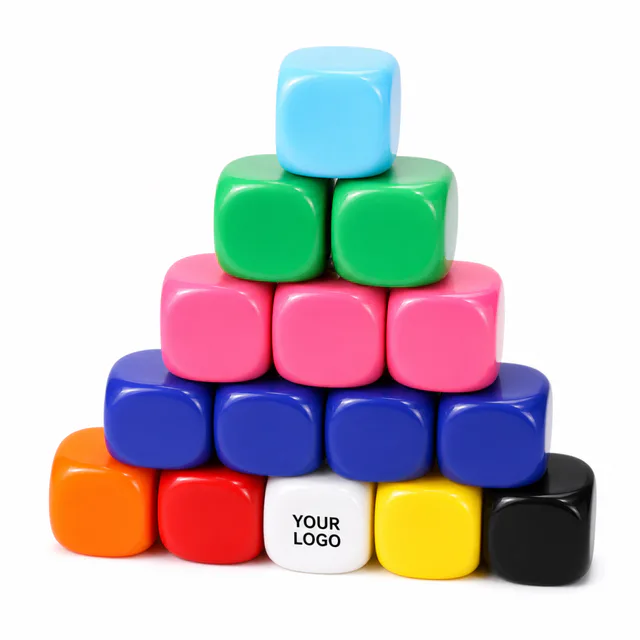 Custom Polystyrene Plastic Drinking Game Dice For Promotional Events