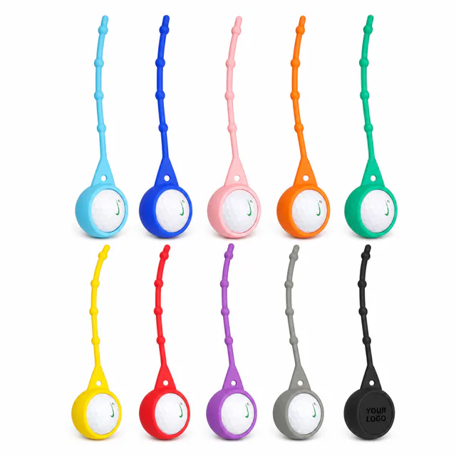 Custom Silicone Golf Ball Sleeve With Hanging Loop