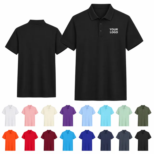 Ultra Soft Polyester Promotional Polo Shirt Short Sleeve S-7XL