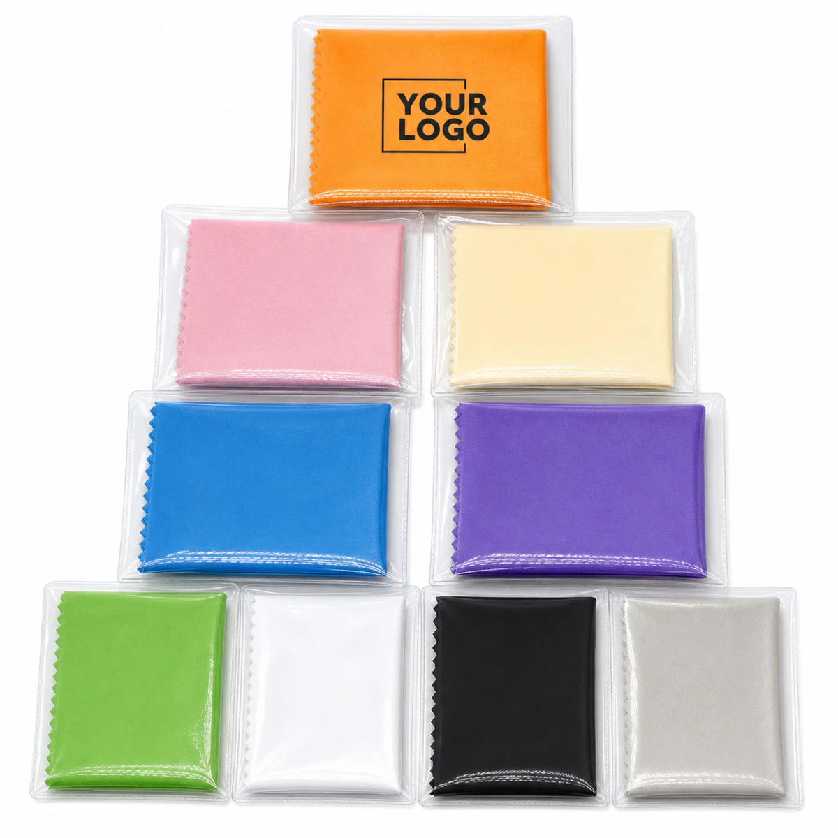 Custom Microfiber Cleaning Cloth In PVC Pouch