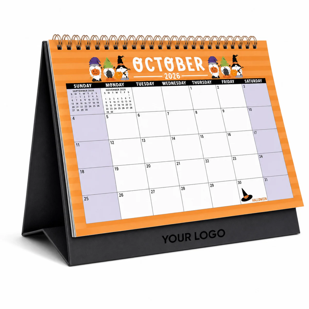 Custom Desk Calendar 13 Pages Paper Promotional Office Organizer