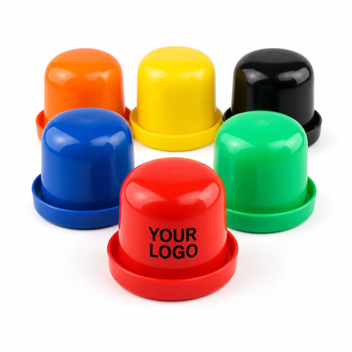 Custom Plastic Dice Cup With Lid For Promotional Games