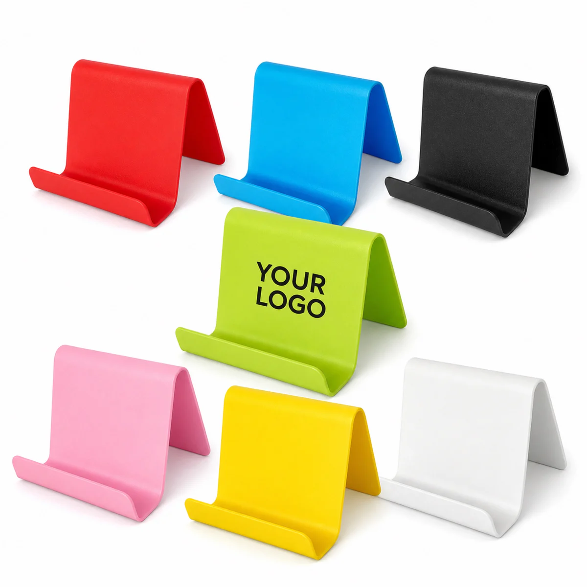 Custom Plastic Business Card And Phone Stand