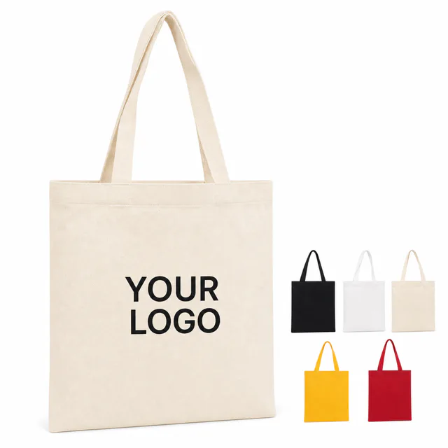 Full Color Custom 14x16 Natural Canvas Tote Bag
