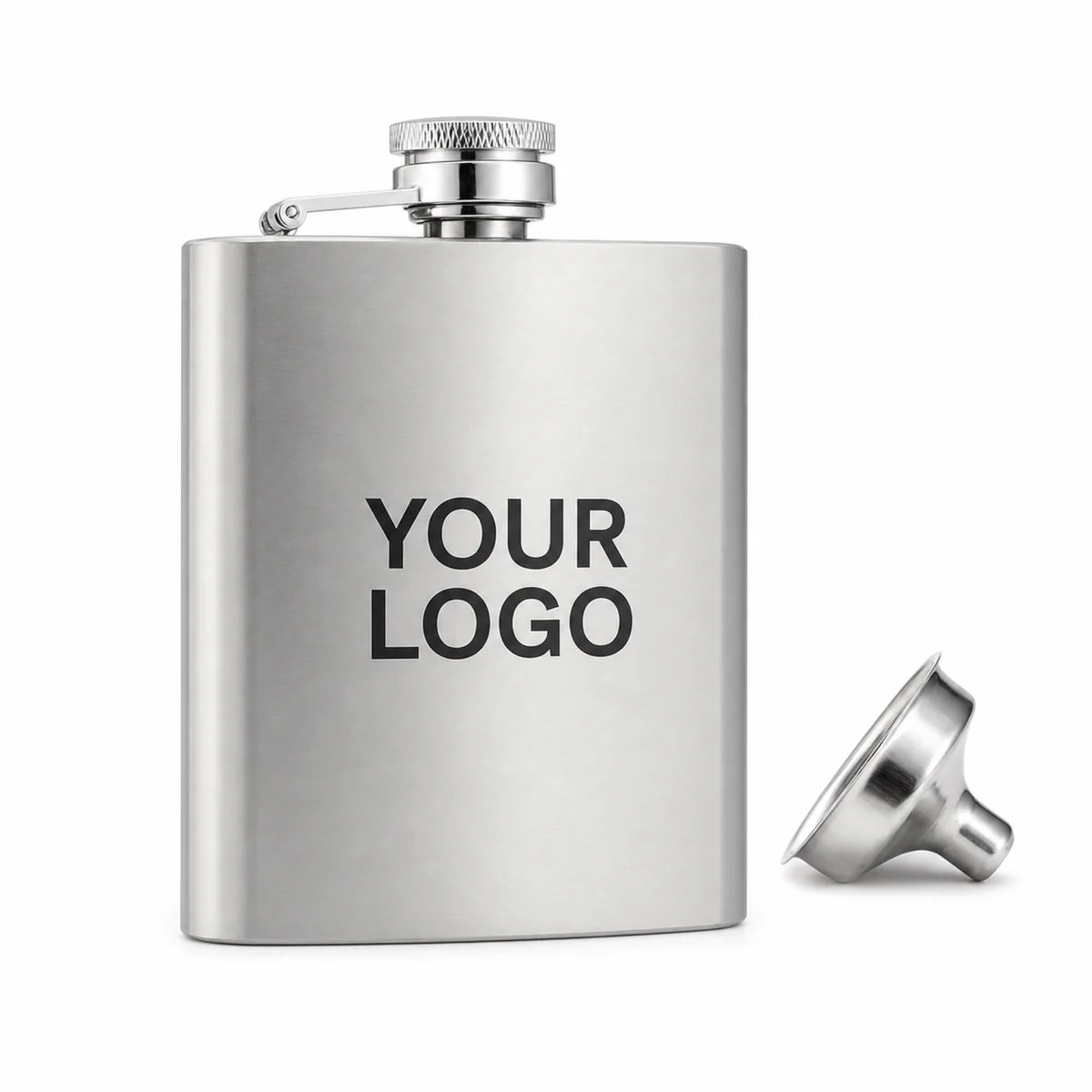 6 Oz Stainless Steel Hip Flask With Spout For Promotional Events