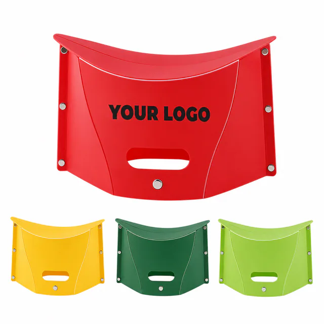 Foldable Portable Plastic Stool With Carrying Strap
