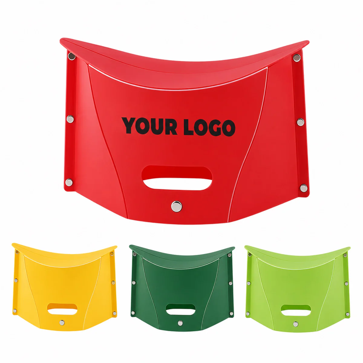 Foldable Portable Plastic Stool With Carrying Strap