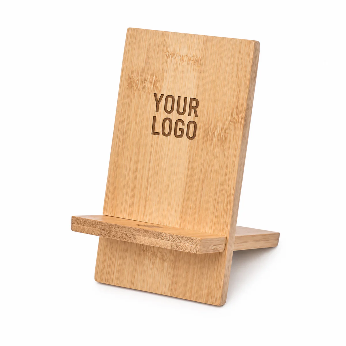 Bamboo Cross Phone Stand For Desk And Home Use