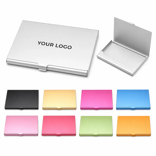 Metal Business Card Holder Case Aluminum Alloy