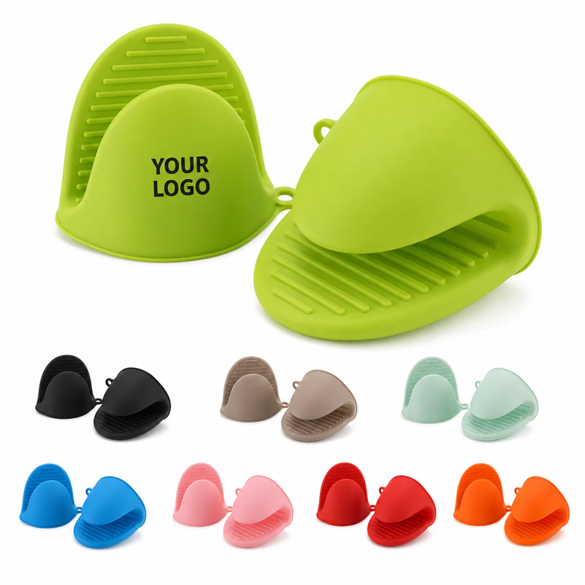 Custom Silicone Heat Resistant Oven Mitts For Kitchen And Catering