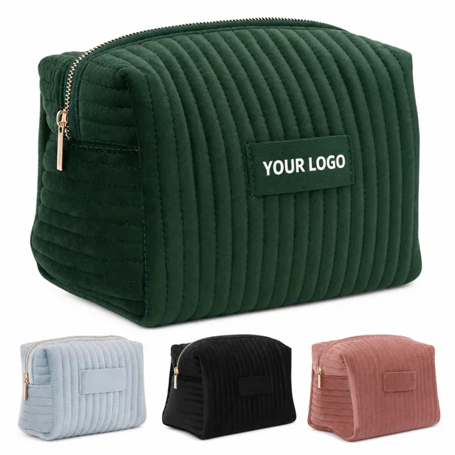 Travel Lightweight Velvet Makeup Bag