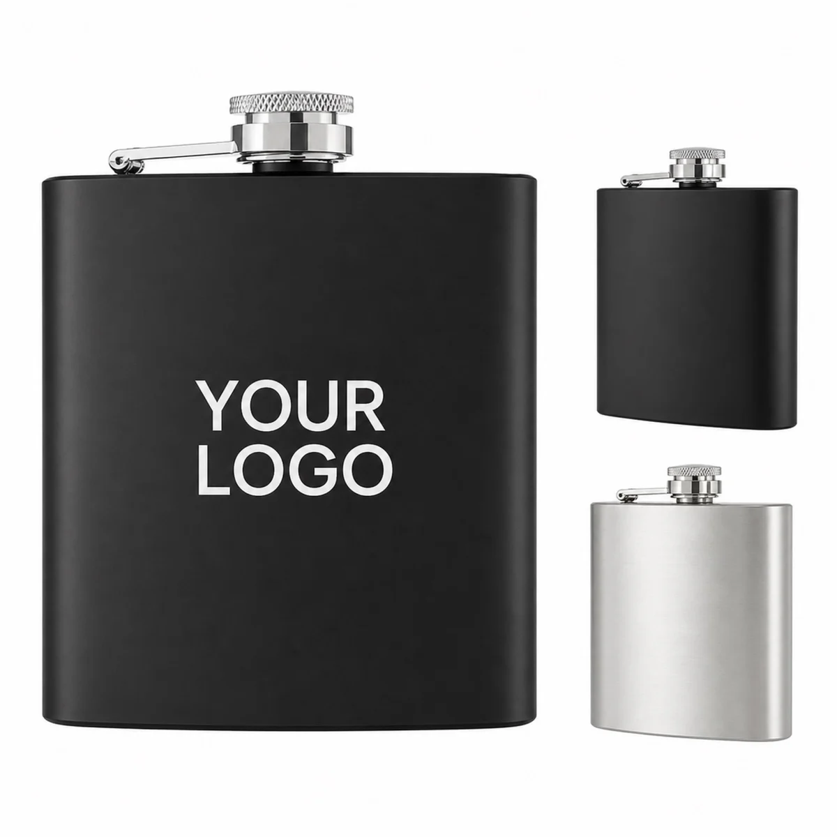 6 Oz Stainless Steel Hip Flask With Funnel For Custom Promotional Gifts