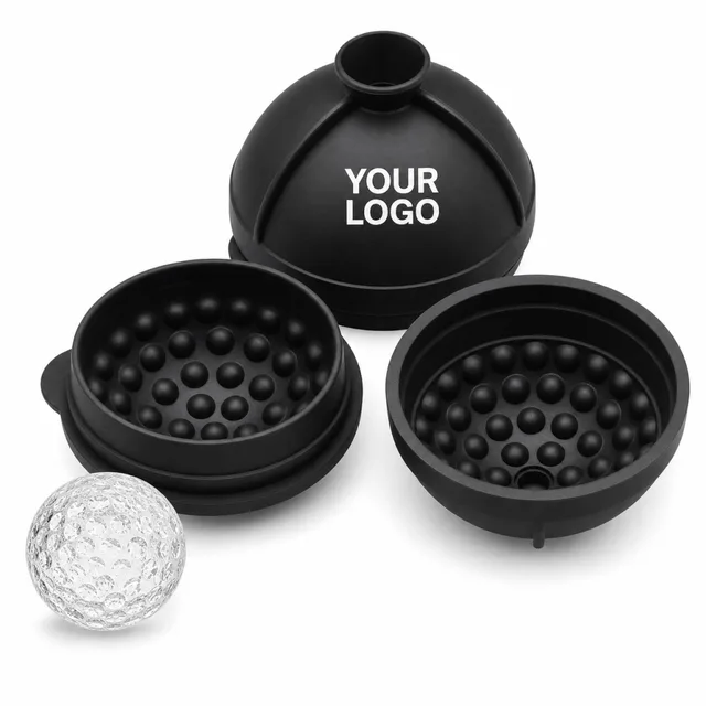 Golf Ball Shaped Silicone Ice Mold For Whiskey And Cocktails