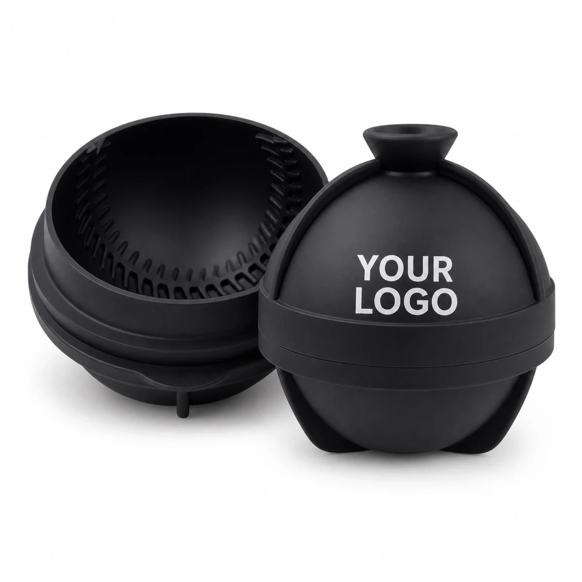 2.5 Inch Baseball Silicone Ice Cube Mold For Beverages