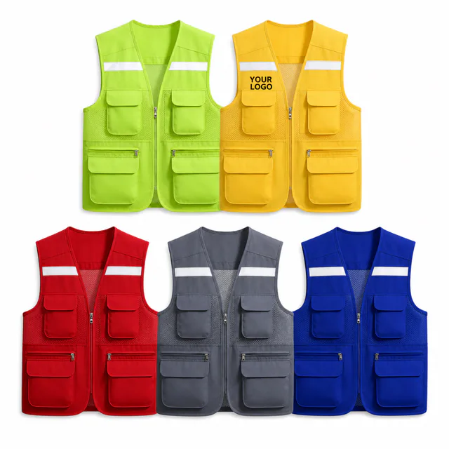 Custom Reflective Safety Vest For Event Volunteers And Promotional Use