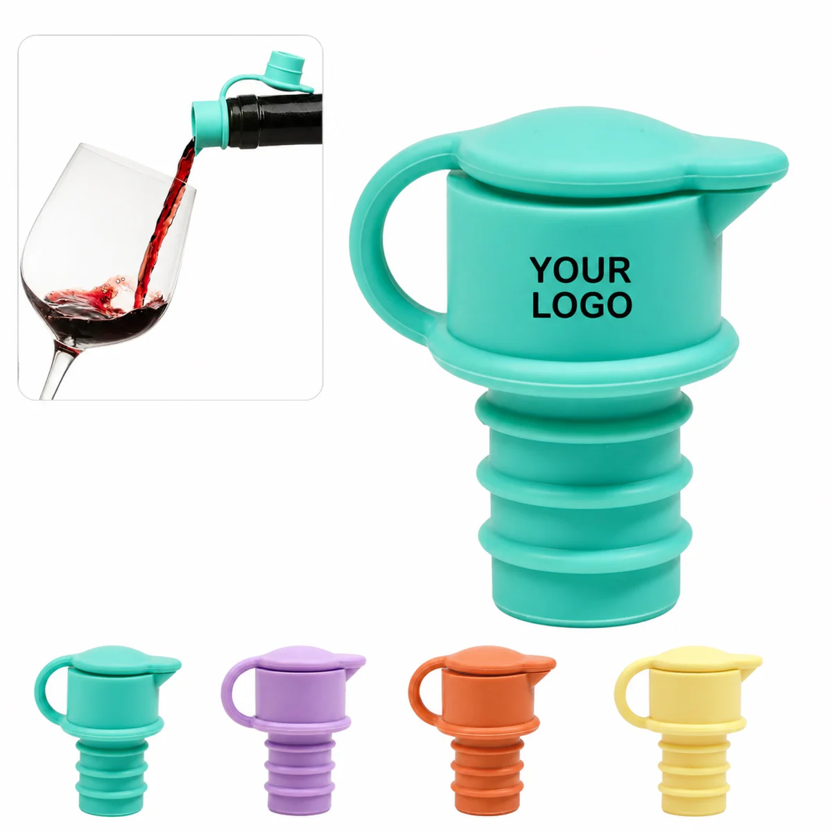 Custom Silicone Wine Stoppers Airtight Seal