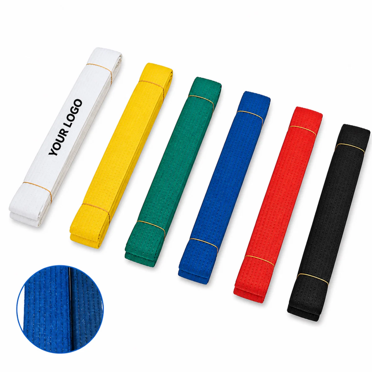 Custom Polyester Taekwondo Belt For Martial Arts Training