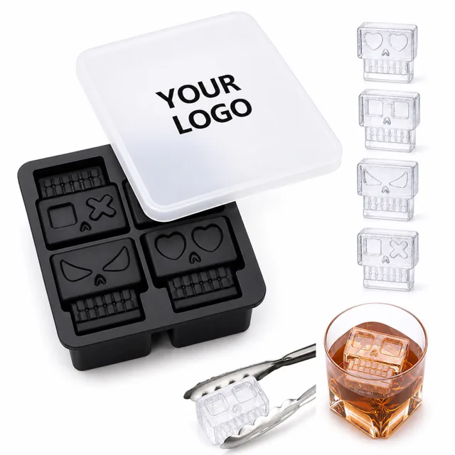 Creative Skull Silicone Ice Cube Tray
