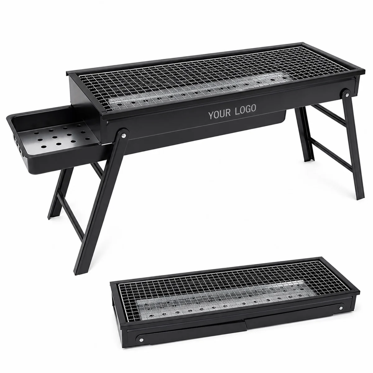 Square Folding Metal Grill For Outdoor Barbecue