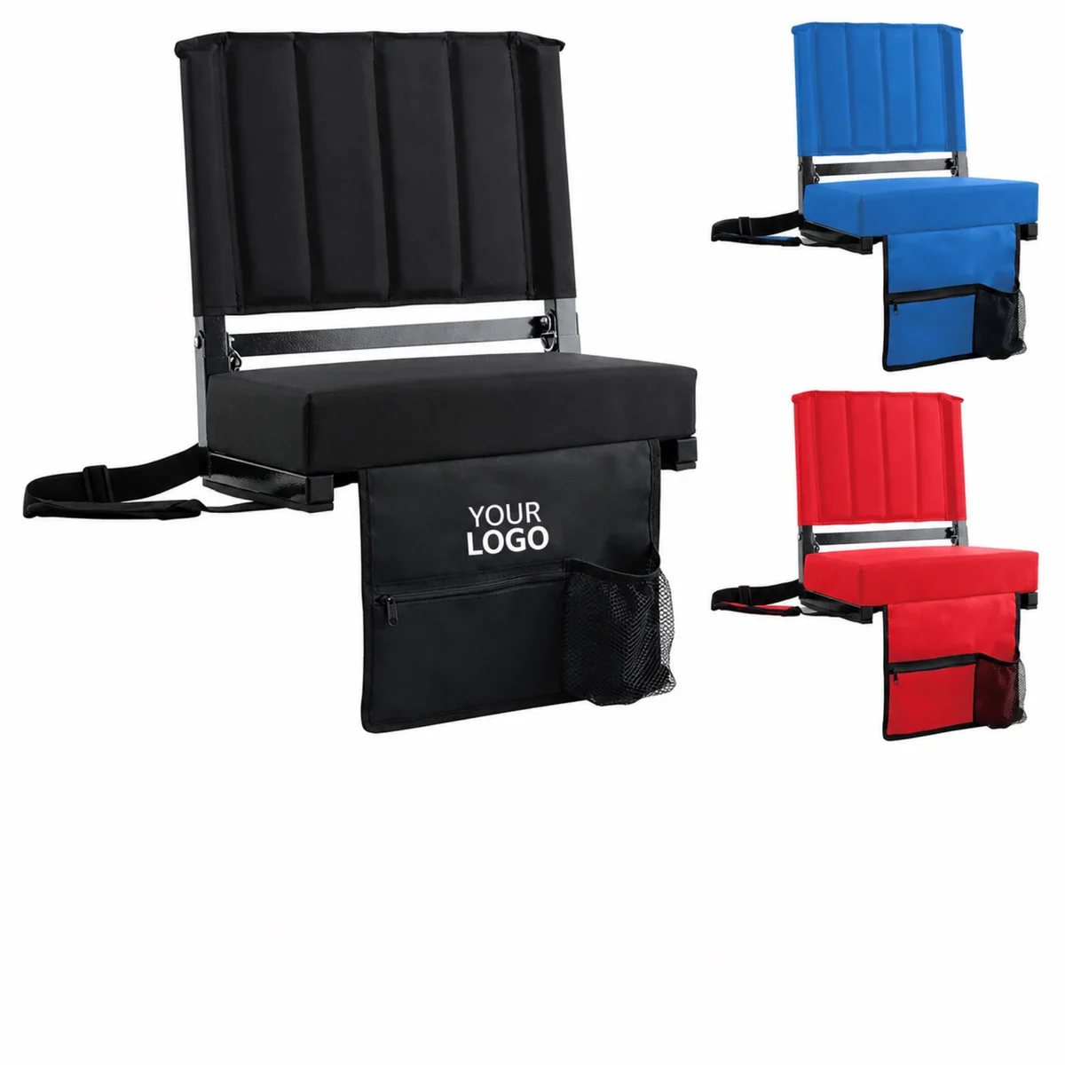 Custom Padded Stadium Seat With Cup Holder