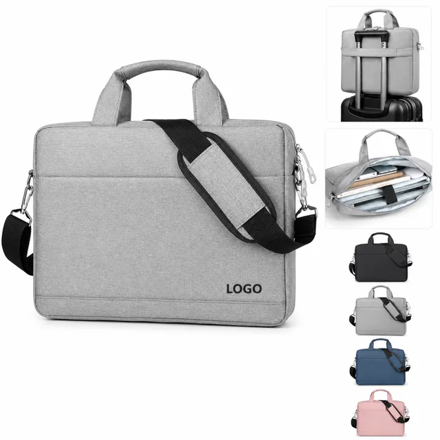 Custom Polyester Laptop Briefcase For 15.6 Inch Device