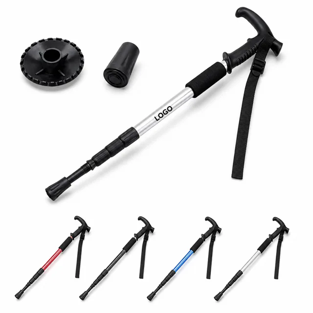 Adjustable Metal T-Grip Trekking Pole