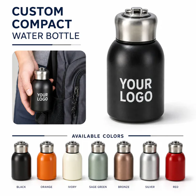 Custom 316 Stainless Steel Mini Insulated Water Bottle With Carry Ring
